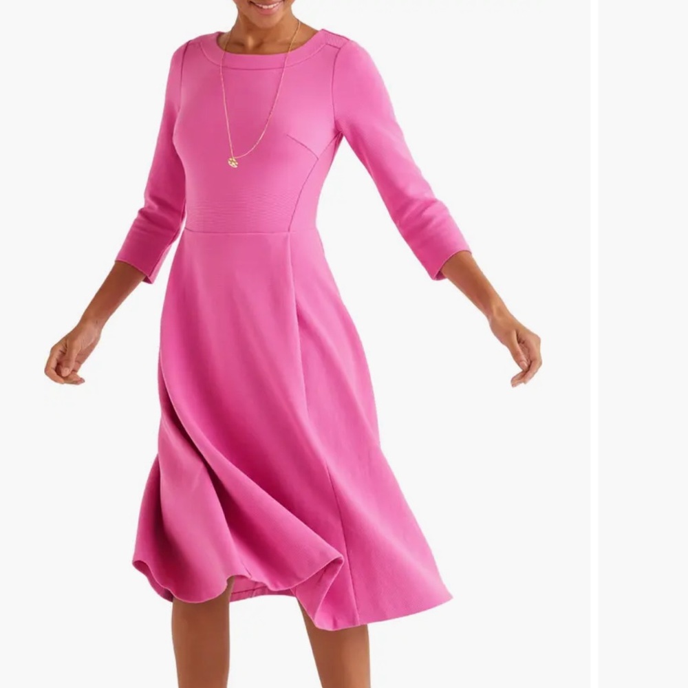Boden Maisy Ottoman Pink Dress
